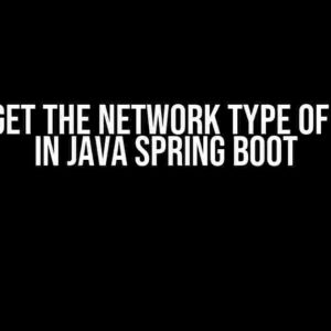 How to Get the Network Type of a Client in Java Spring Boot