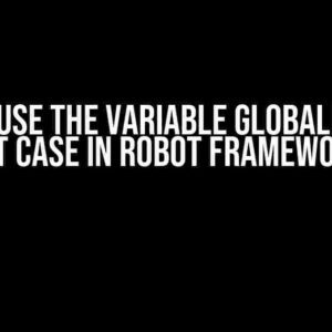 Need to use the variable globally in the test case in Robot Framework?